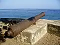 Fort cannon aiming at the sea