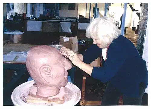 Bust of Theodore Baird, by Susan Mohl Powers