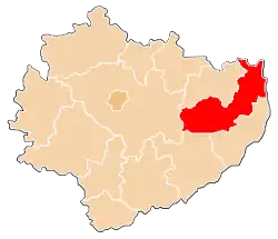 Location within the voivodeship