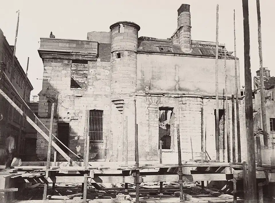Demolition of medieval buildings, late 1870s