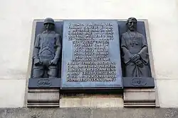 Memorial plaque to Czechoslovak paratroopers, Prague (1995)