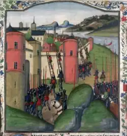 First Siege of Vannes in 1342 by Charles de Blois-Châtillon