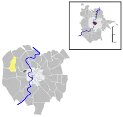 Position of the quartiere within the city
