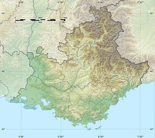 Étang de Berre is located in Provence-Alpes-Côte d'Azur