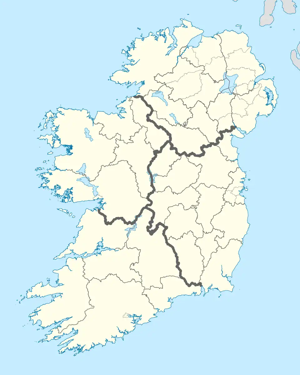 Ireland is located in island of Ireland