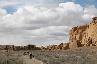 Pueblo Bonito from far away