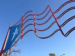 Puerto Rican metal flag at Humboldt Park