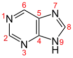Skeletal formula with numbering convention