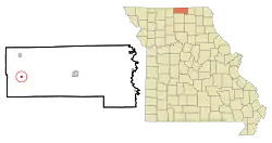 Location of Lucerne, Missouri