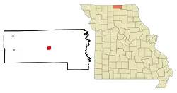 Location of Unionville, Missouri