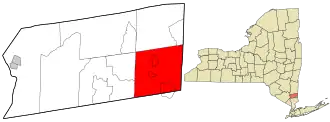 Location of Southeast, New York
