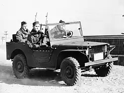 Ford pilot jeep "Pygmy" – note grille sides extend to support front fender edges