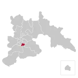 Location of Songyo-guyok within Pyongyang