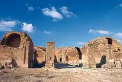 Qasr Mshatta in Jordan, possibly built by al-Walid II (r. 743–744)[44]
