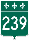 Route 239 marker