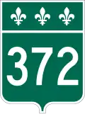 Route 372 marker