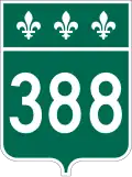 Route 388 marker