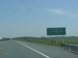 Highway 55 in Sainte-Eulalie