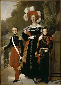 La Reine Marie-Amélie et ses Enfants, 1835