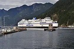 BC Ferry departing Horseshoe Bay