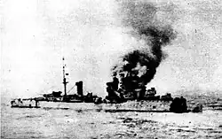 Image 62Bartolomeo Colleoni sinking, 19 July 1940 (from History of the Royal Australian Navy)