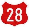 National Road 28 shield}}