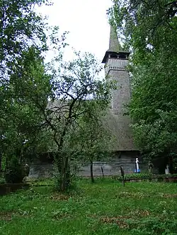 Wooden church in Săcălășeni village