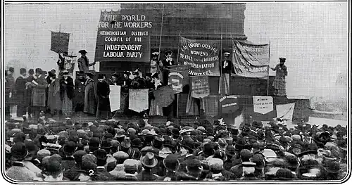 A demonstration in Trafalgar Square