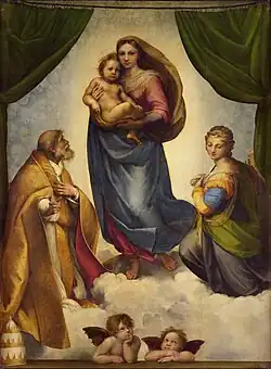 The Sistine Madonna, commissioned by Julius in the last year of his life