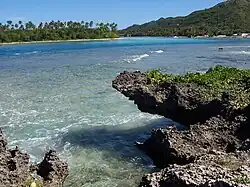 Rock outcrop on Rarotonga