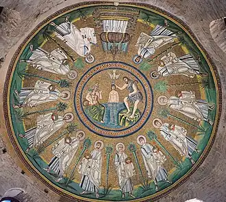 Arian Baptistry ceiling mosaic