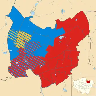 Redbridge 2014 results map