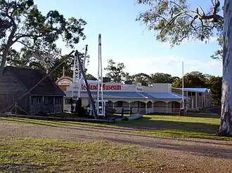 The Redlands Coast Museum's exterior, viewed from the Cleveland Showgrounds.