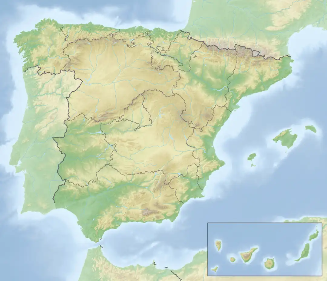 Map showing the location of Cabo de Gata-Níjar