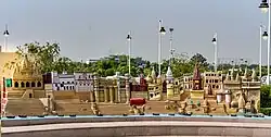Replica of varanasi ghats at varanasi airport