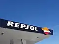 A Repsol logo like in this gas station could be found along the Spanish roads.