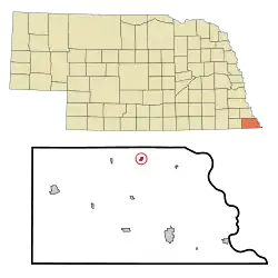 Location of Shubert, Nebraska
