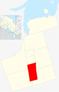 Location of Richmond Hill within York Region