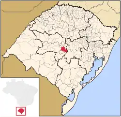 Location within Rio Grande do Sul