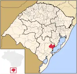 Location within Rio Grande do Sul