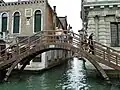 private bridge of the Ca' Rezzonico Rio de San Barnaba