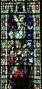 Stained glass window of St Michael, West end