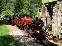 River Mite at the water tank, just to the east of the halt