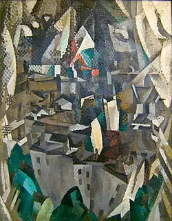 Robert Delaunay, 1910–11, La ville no. 2, oil on canvas, 146 x 114&nbsp;cm, Musée National d'Art Moderne, Paris
