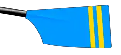 Image showing the rowing club's blade colours