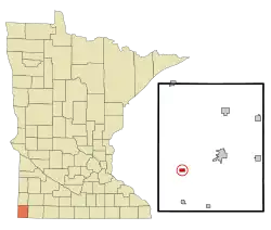 Location of Beaver Creek, Minnesota
