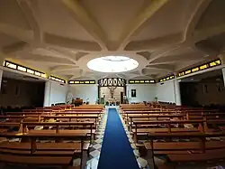 Interior of new church
