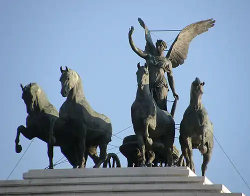 The Quadriga dell'Unità at Vittoriano, Rome