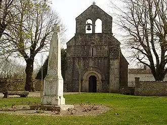 The church in Romazières