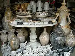 Carved marbles from Romblon